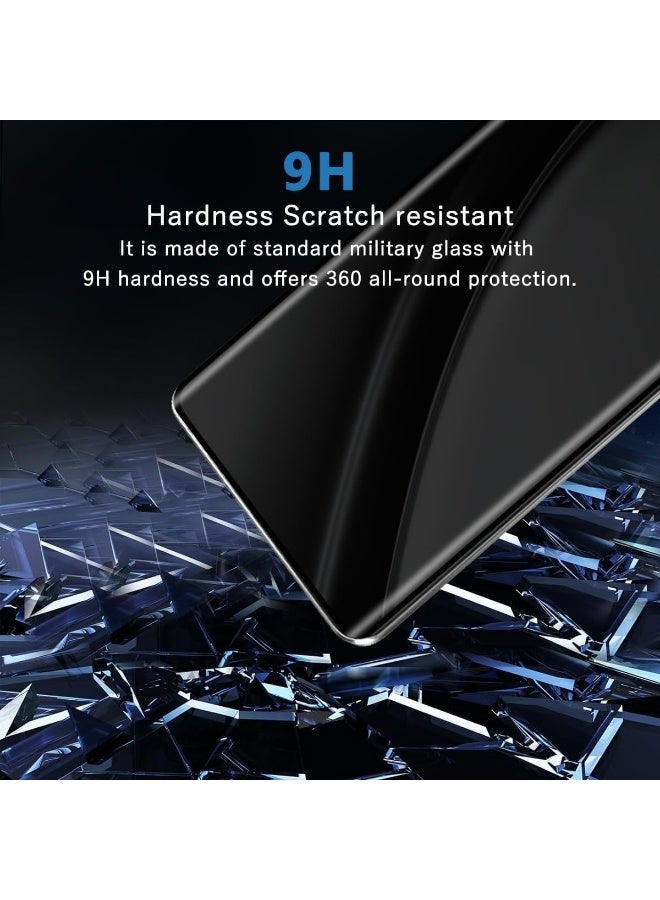 Privacy Screen Protector for Infinix Note 50S 5G UV Glass Fingerprint Reader Support 3D Curved Anti-Spy Tempered Glass Screen Protector - Image 5